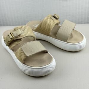 PUMA Mayu Infuse Tan Slide Platform Sandals Women's Size 9 EUR 40.5 Adjustable